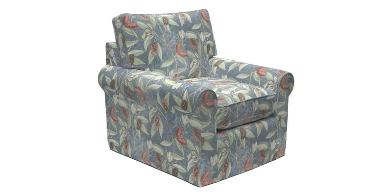 Bignor Chair in Two Tone Plain Biscuit. Loose cover option available