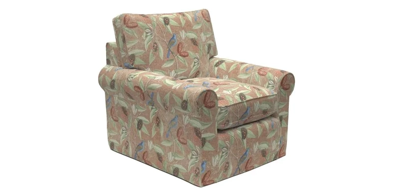 Bignor Chair in Two Tone Plain Biscuit. Loose cover option available