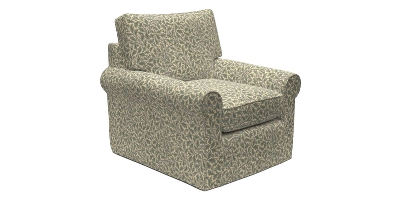 Bignor Chair in Two Tone Plain Biscuit. Loose cover option available