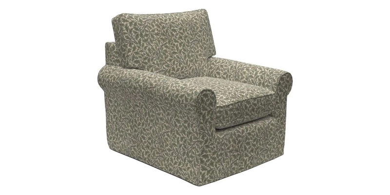 Bignor Chair in Two Tone Plain Biscuit. Loose cover option available