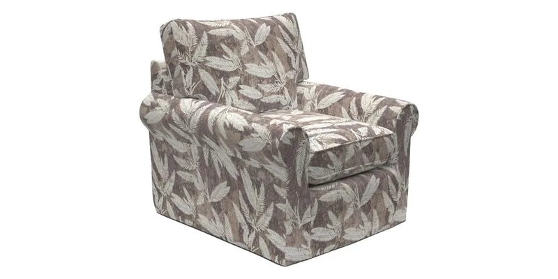 Bignor Chair in Two Tone Plain Biscuit. Loose cover option available