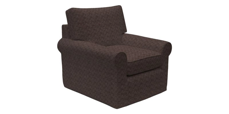 Bignor Chair in Two Tone Plain Biscuit. Loose cover option available