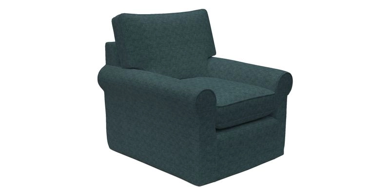 Bignor Chair in Two Tone Plain Biscuit. Loose cover option available
