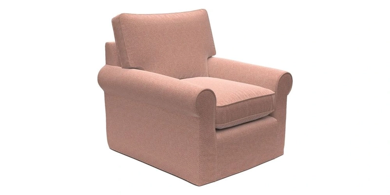 Bignor Chair in Two Tone Plain Biscuit. Loose cover option available