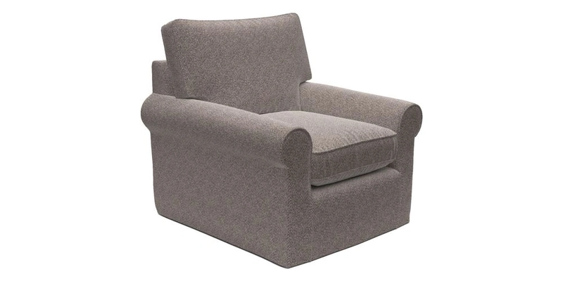 Bignor Chair in Two Tone Plain Biscuit. Loose cover option available