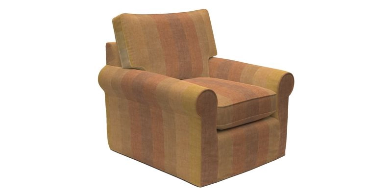 Bignor Chair in Two Tone Plain Biscuit. Loose cover option available