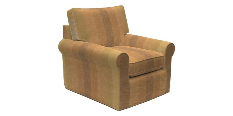 Bignor Chair in Two Tone Plain Biscuit. Loose cover option available