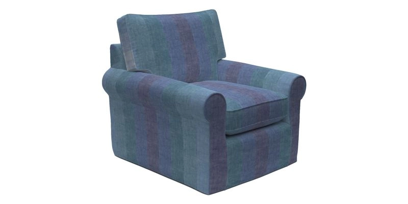 Bignor Chair in Two Tone Plain Biscuit. Loose cover option available