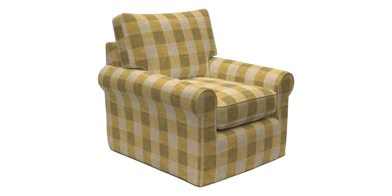 Bignor Chair in Two Tone Plain Biscuit. Loose cover option available