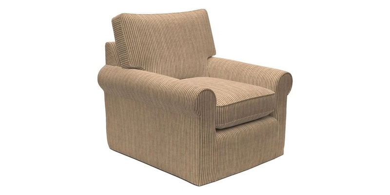 Bignor Chair in Two Tone Plain Biscuit. Loose cover option available