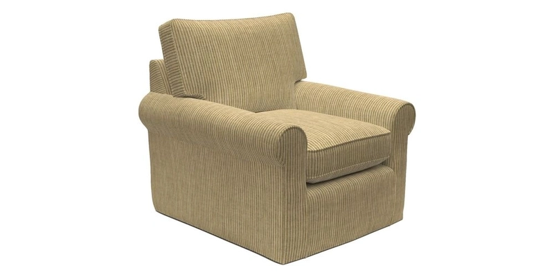 Bignor Chair in Two Tone Plain Biscuit. Loose cover option available
