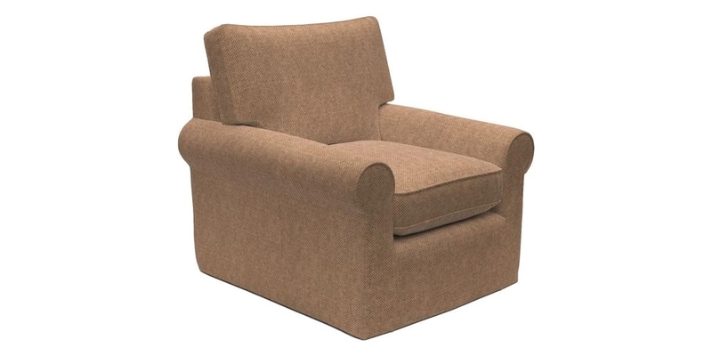 Bignor Chair in Two Tone Plain Biscuit. Loose cover option available
