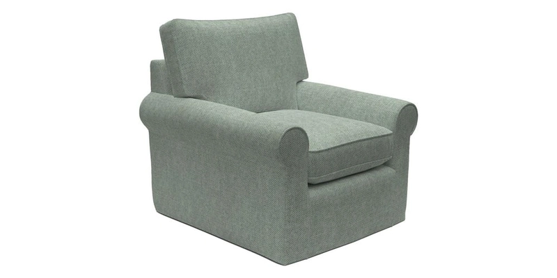 Bignor Chair in Two Tone Plain Biscuit. Loose cover option available