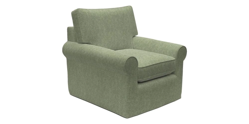 Bignor Chair in Two Tone Plain Biscuit. Loose cover option available