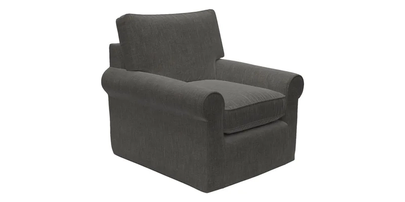 Bignor Chair in Two Tone Plain Biscuit. Loose cover option available
