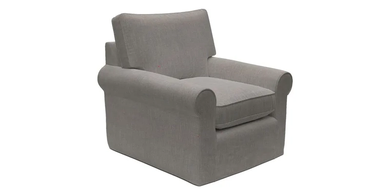 Bignor Chair in Two Tone Plain Biscuit. Loose cover option available