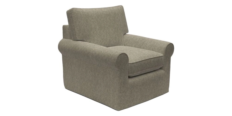 Bignor Chair in Two Tone Plain Biscuit. Loose cover option available