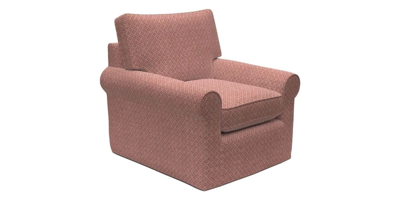 Bignor Chair in Two Tone Plain Biscuit. Loose cover option available