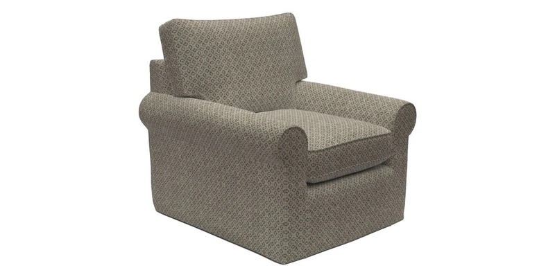 Bignor Chair in Two Tone Plain Biscuit. Loose cover option available