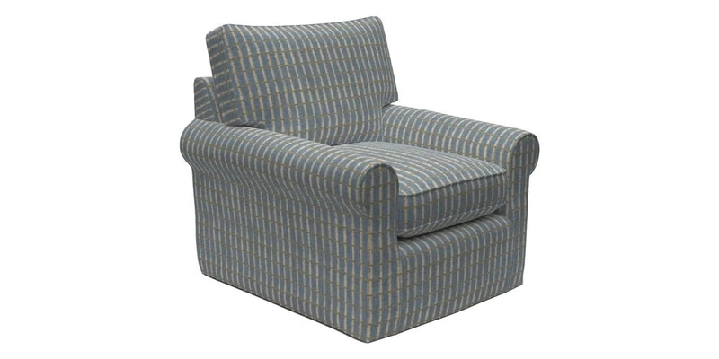 Bignor Chair in Two Tone Plain Biscuit. Loose cover option available