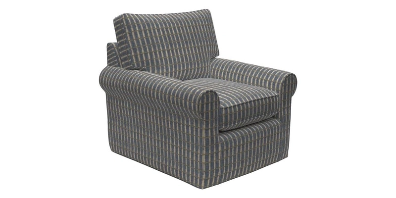 Bignor Chair in Two Tone Plain Biscuit. Loose cover option available