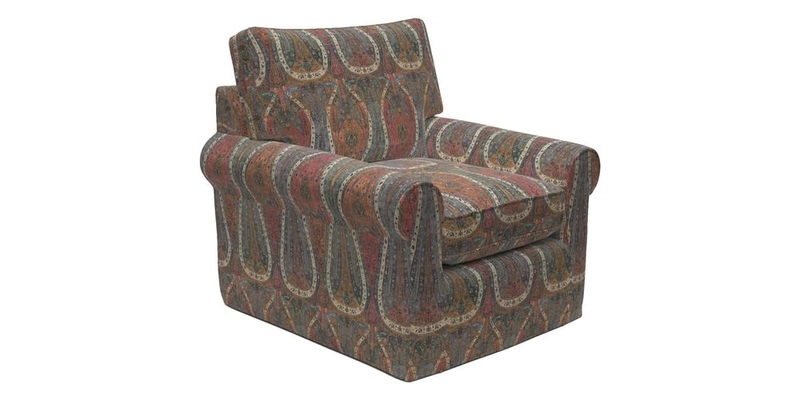 Bignor Chair in Two Tone Plain Biscuit. Loose cover option available