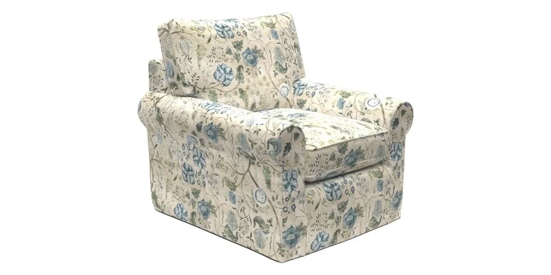 Bignor Chair in Two Tone Plain Biscuit. Loose cover option available