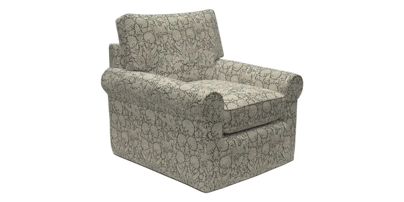 Bignor Chair in Two Tone Plain Biscuit. Loose cover option available