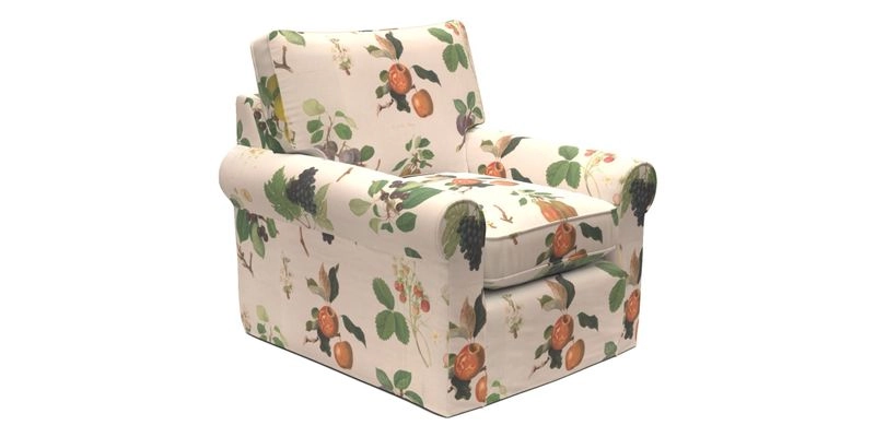 Bignor Chair in Two Tone Plain Biscuit. Loose cover option available