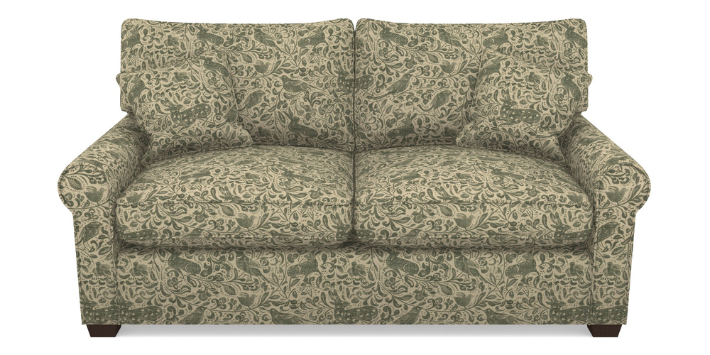 Product photograph of Bignor 2 5 Seater Sofa In V A Drawn From Nature - Bird And Rabbit - Dark Green from Sofas and Stuff Limited