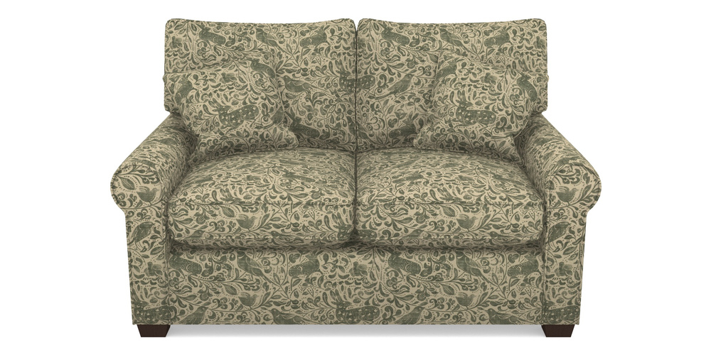 Product photograph of Bignor 2 Seater Sofa In V A Drawn From Nature - Bird And Rabbit - Dark Green from Sofas and Stuff Limited