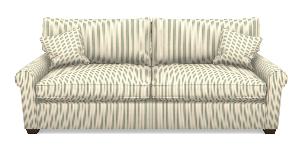 Product photograph of Bignor 4 Seater Sofa In Cloth 22 - Racing Stripes Ayr - Mint from Sofas and Stuff Limited