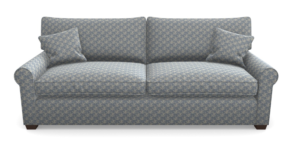 Product photograph of Bignor 4 Seater Sofa In Cloth 21 - Decorative Leaf - Bilberry from Sofas and Stuff Limited