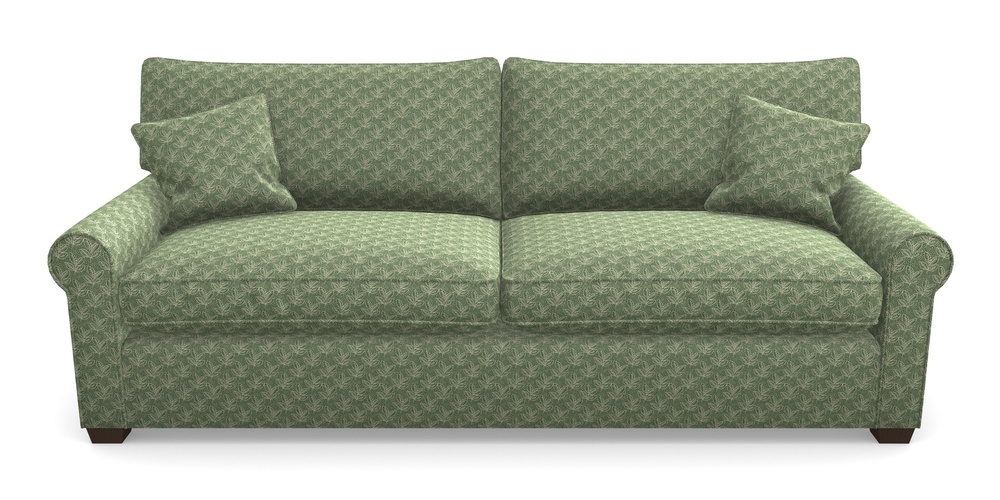 Product photograph of Bignor 4 Seater Sofa In Cloth 21 - Decorative Leaf - Forest from Sofas and Stuff Limited