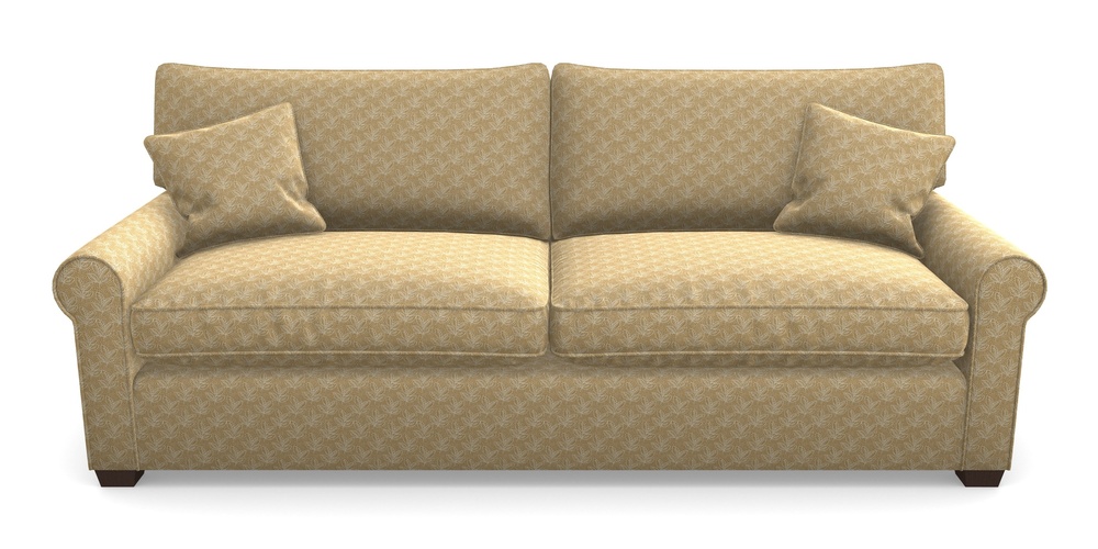 Product photograph of Bignor 4 Seater Sofa In Cloth 21 - Decorative Leaf - Quince from Sofas and Stuff Limited