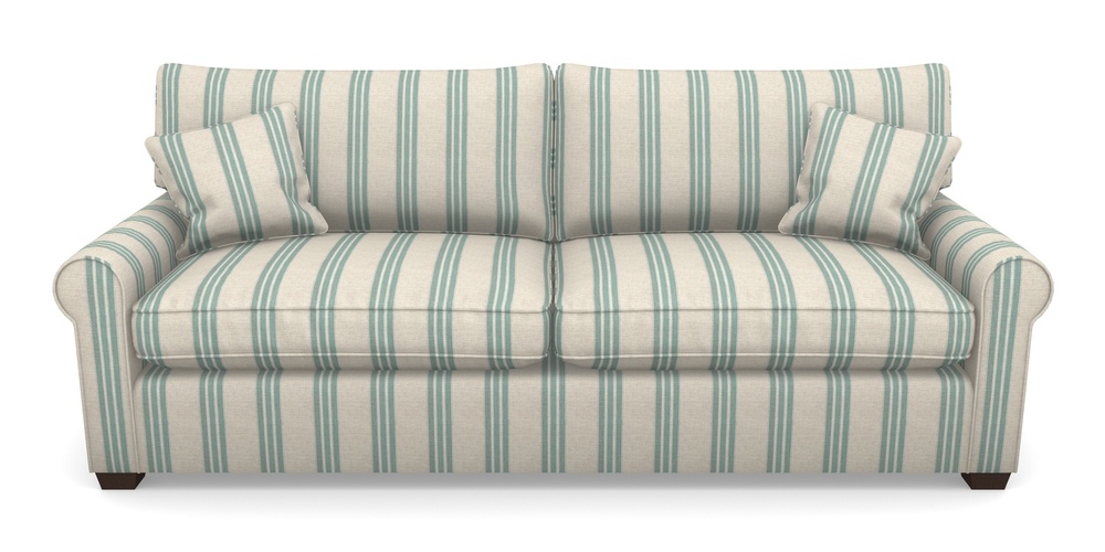 Product photograph of Bignor 4 Seater Sofa In Cloth 18 Stripes - Bengal - Basil from Sofas and Stuff Limited