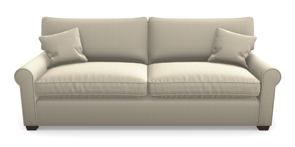 Product photograph of Bignor 4 Seater Sofa In Cloth 21 - Simple Stripe - Magnesium from Sofas and Stuff Limited