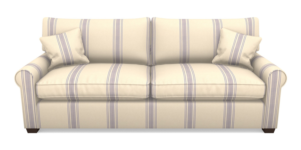 Product photograph of Bignor 4 Seater Sofa In Cloth 22 - Racing Stripes Cheltenham - Blueberry from Sofas and Stuff Limited