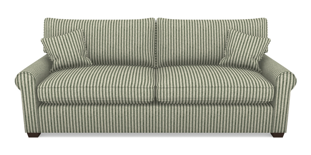 Product photograph of Bignor 4 Seater Sofa In Cloth 22 - Pinstripe - Courgette from Sofas and Stuff Limited