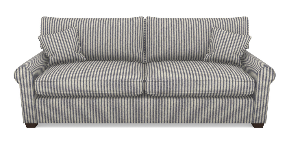 Product photograph of Bignor 4 Seater Sofa In Cloth 22 - Pinstripe - Deep Water from Sofas and Stuff Limited