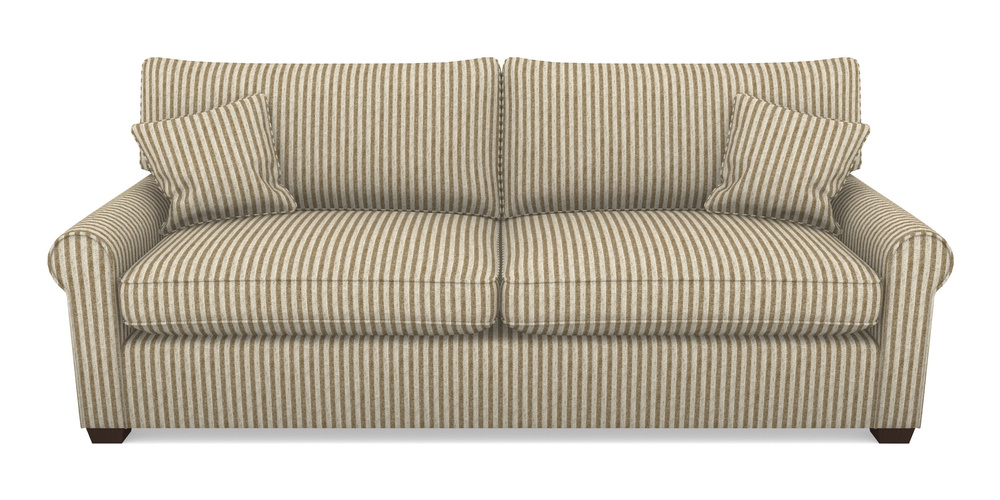 Product photograph of Bignor 4 Seater Sofa In Cloth 22 - Pinstripe - Fallen Leaf from Sofas and Stuff Limited