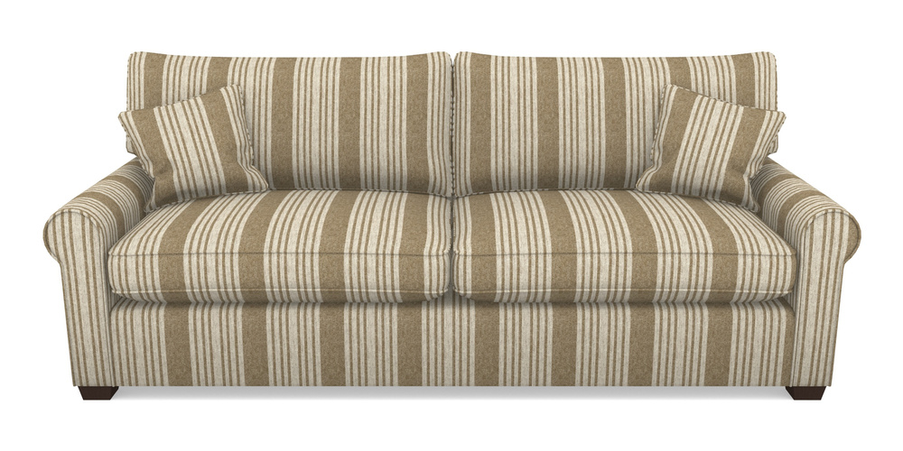 Product photograph of Bignor 4 Seater Sofa In Cloth 22 - Bayadere - Fallen Leaf from Sofas and Stuff Limited