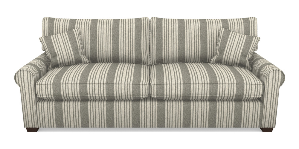 Product photograph of Bignor 4 Seater Sofa In Cloth 22 - Bayadere - Seal from Sofas and Stuff Limited