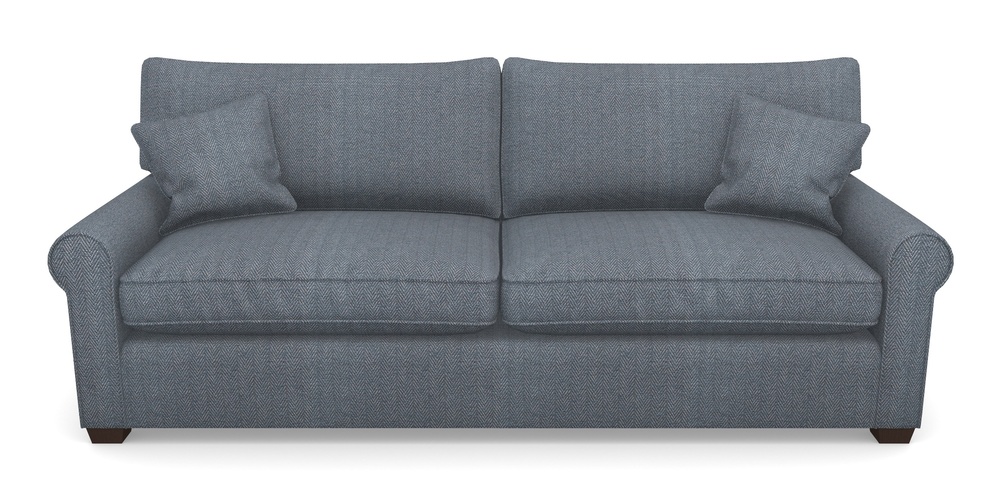 Product photograph of Bignor 4 Seater Sofa In Dundee Herringbone - Denim from Sofas and Stuff Limited