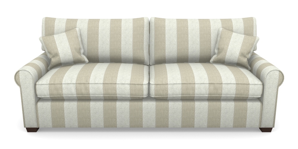 Product photograph of Bignor 4 Seater Sofa In Dovedale Linen Stripe - Chalk from Sofas and Stuff Limited