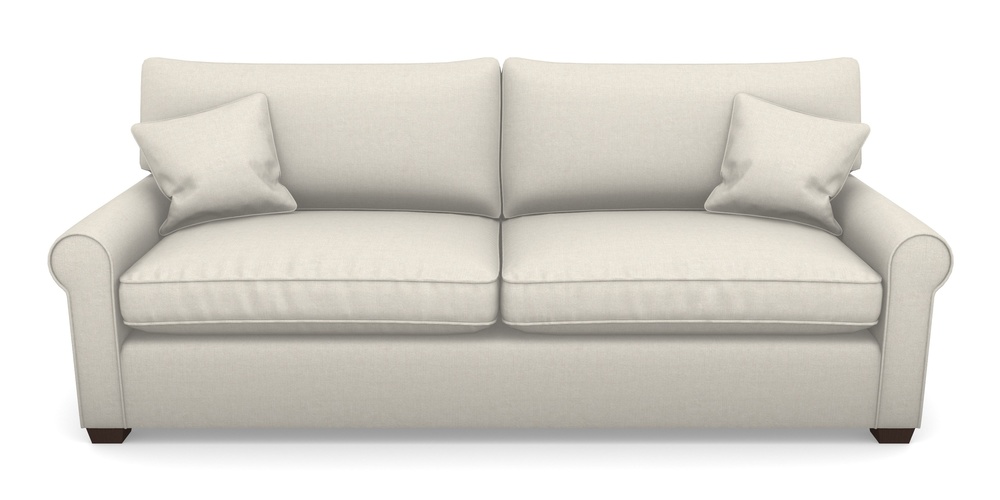 Product photograph of Bignor 4 Seater Sofa In Easy Clean Plain - Chalk from Sofas and Stuff Limited