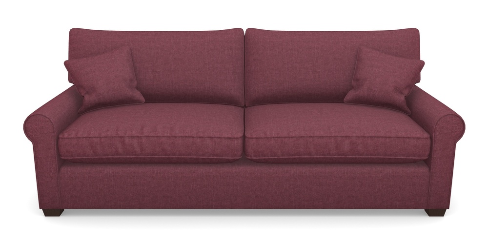 Product photograph of Bignor 4 Seater Sofa In Easy Clean Plain - Chianti from Sofas and Stuff Limited
