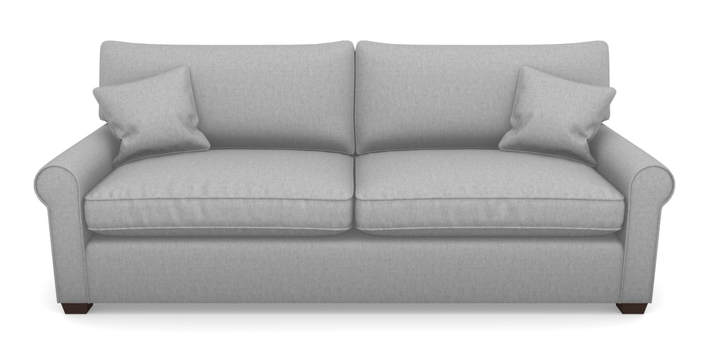 Product photograph of Bignor 4 Seater Sofa In Easy Clean Plain - Silver from Sofas and Stuff Limited