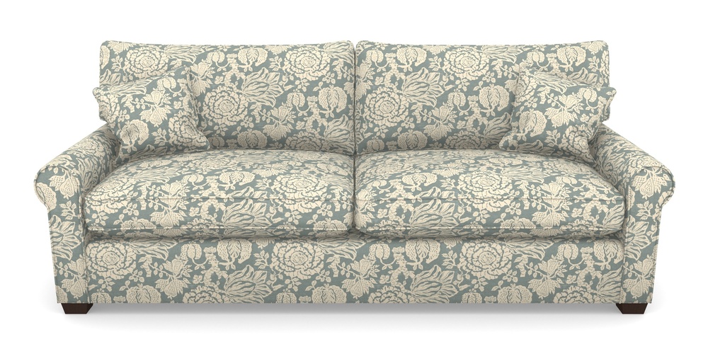 Product photograph of Bignor 4 Seater Sofa In V A Brompton Collection - Flowering Kale - Pebble from Sofas and Stuff Limited