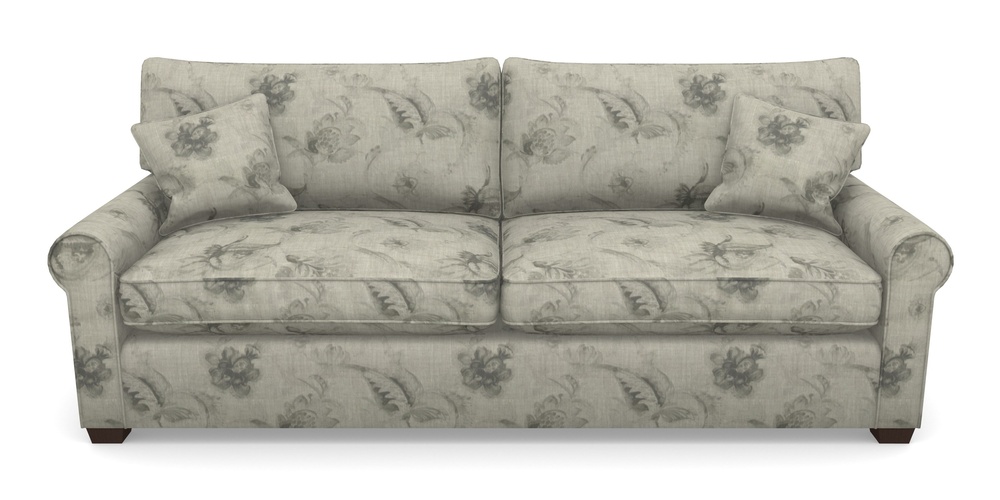 Product photograph of Bignor 4 Seater Sofa In Floral Linen - Lela Mystery Oat Sepia from Sofas and Stuff Limited